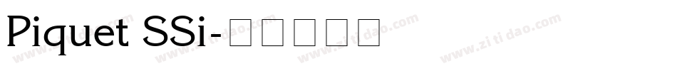 Piquet SSi字体转换